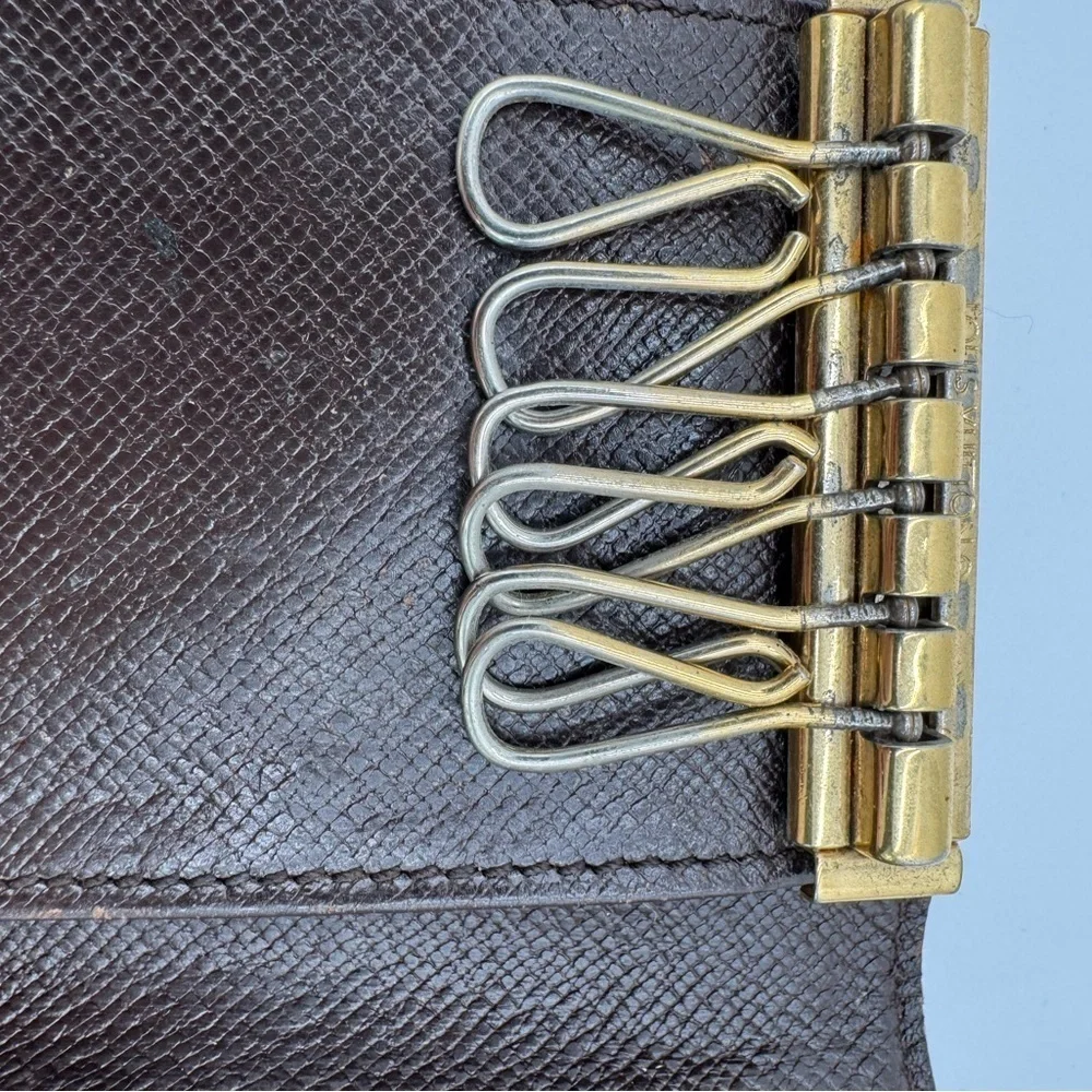 Louis Vuitton Key Case Damier Multicle 6 Hooks Ebene Men's Women's